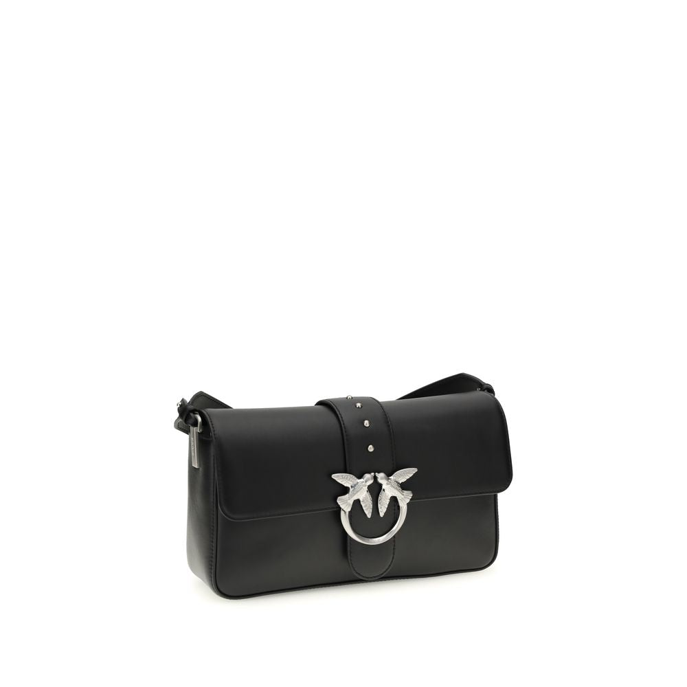 PINKO Black Leather Shoulder Women's Bag