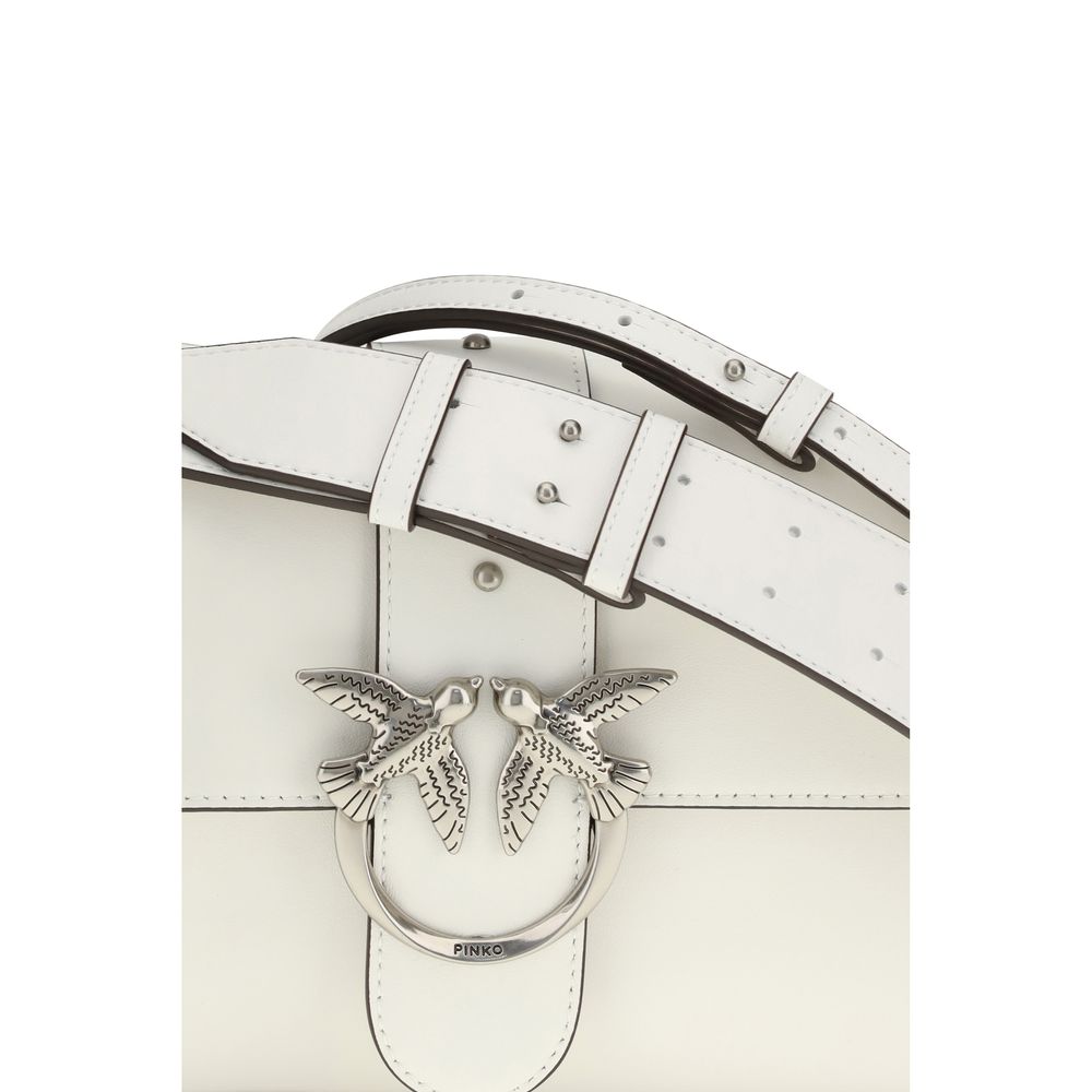 PINKO White Leather Shoulder Women's Bag