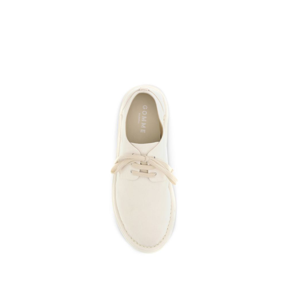 Marsell White Cotton Oxfords And Men's Derbies