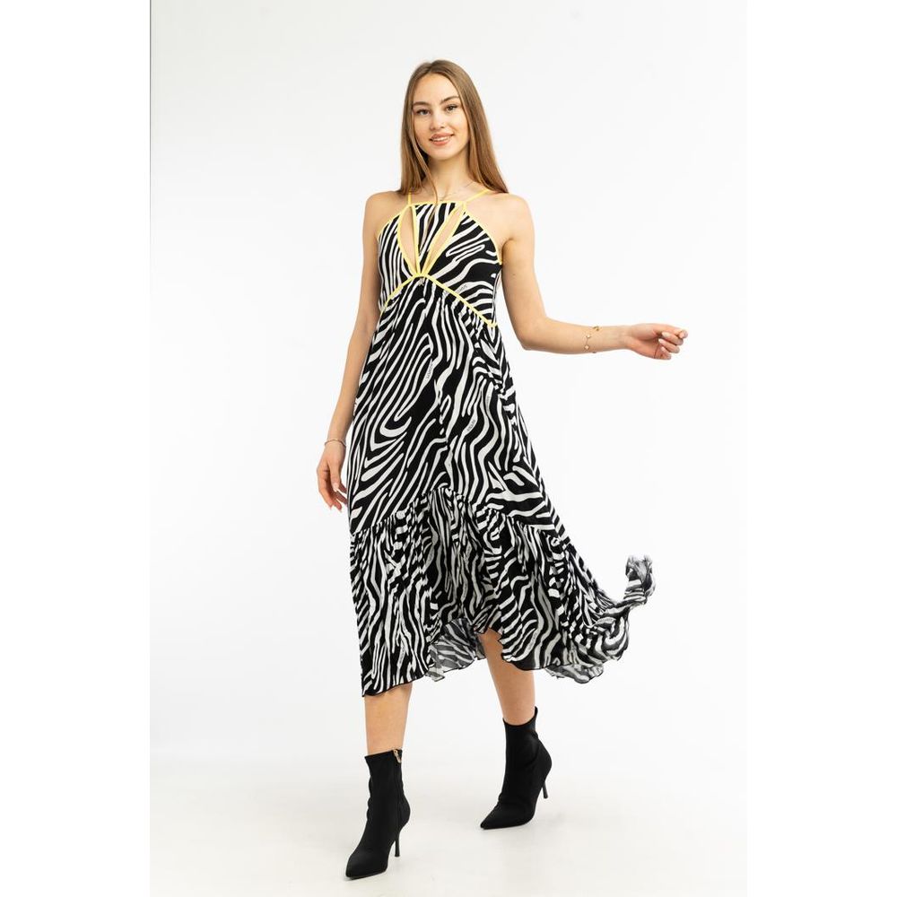 Patrizia Pepe Black Viscose Casual Women's Dress