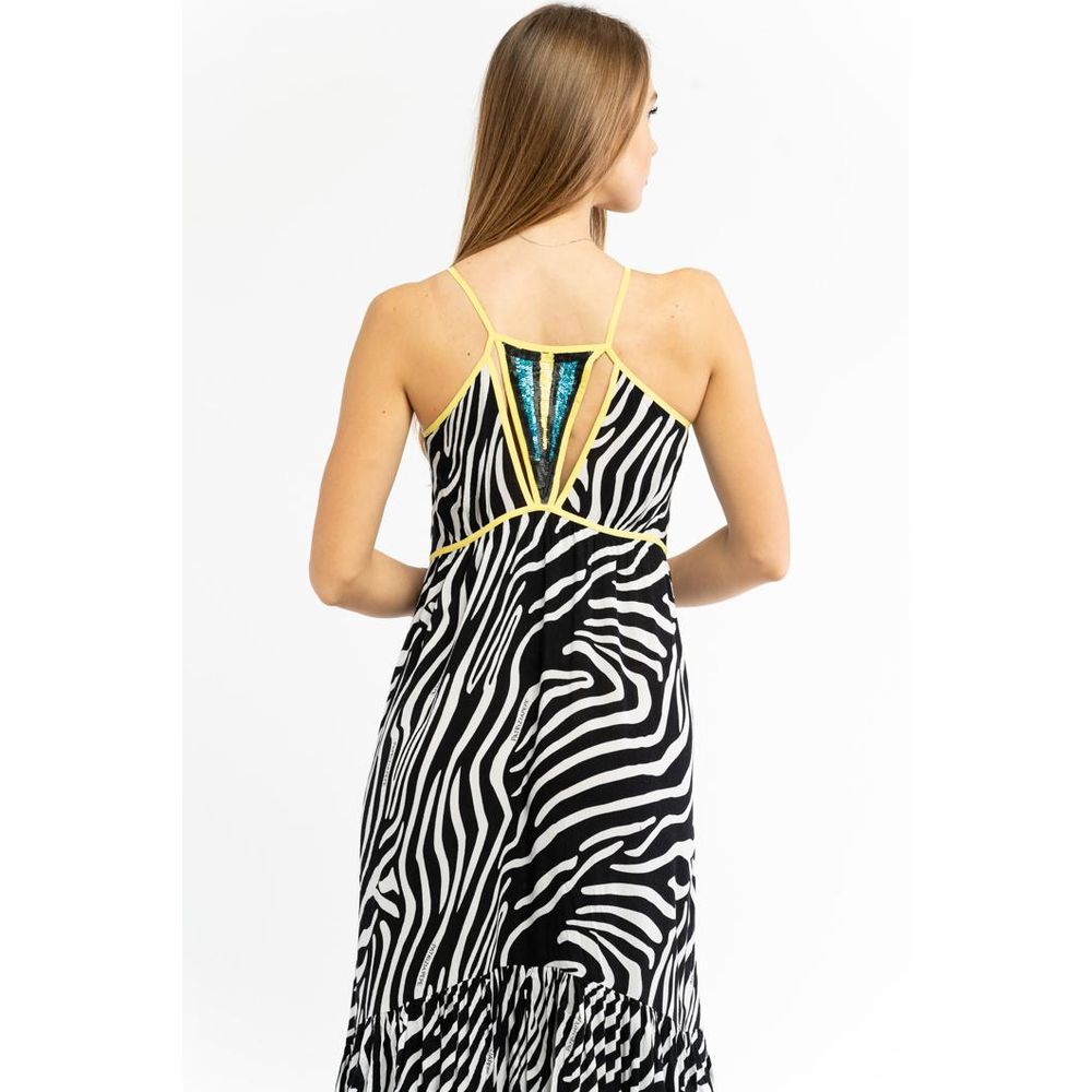 Patrizia Pepe Black Viscose Casual Women's Dress
