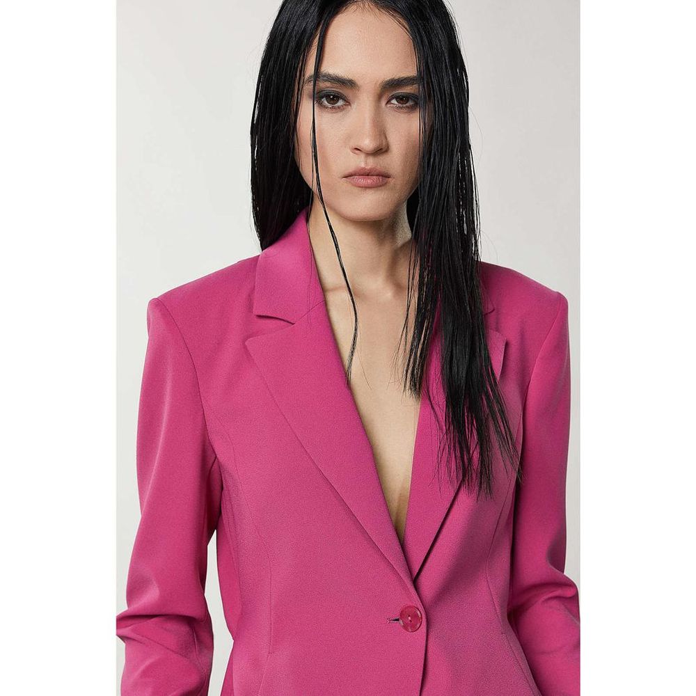 Patrizia Pepe Yellow Polyester Women's Blazer