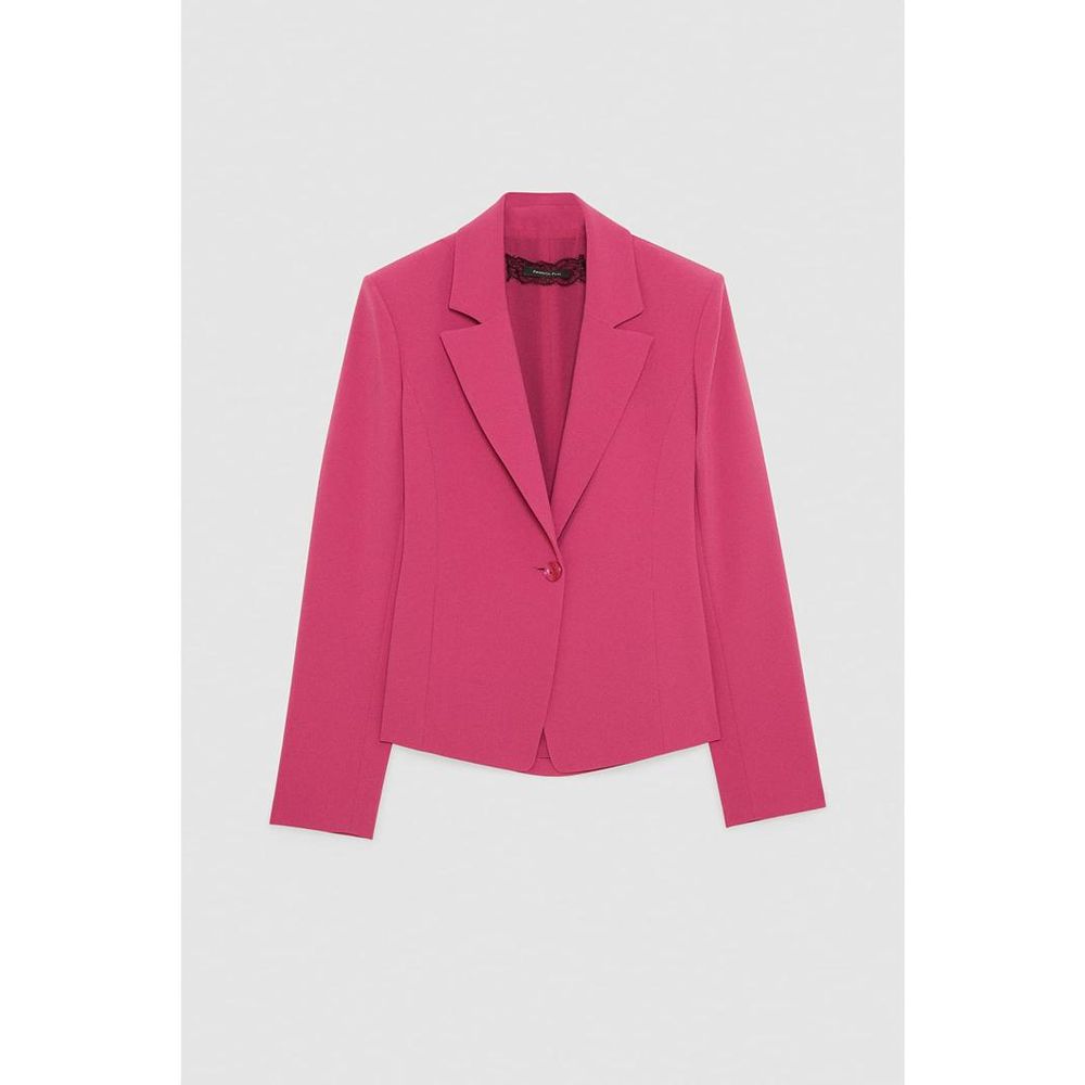 Patrizia Pepe Yellow Polyester Women's Blazer