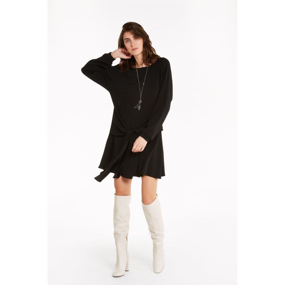 Patrizia Pepe Black Viscose Casual Women's Dress