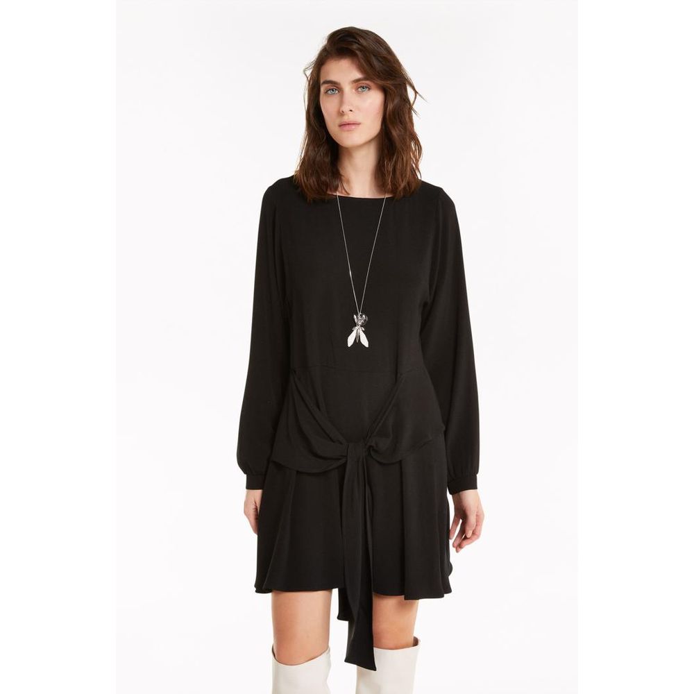 Patrizia Pepe Black Viscose Casual Women's Dress