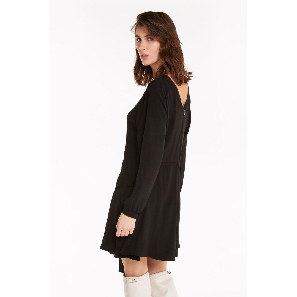 Patrizia Pepe Black Viscose Casual Women's Dress