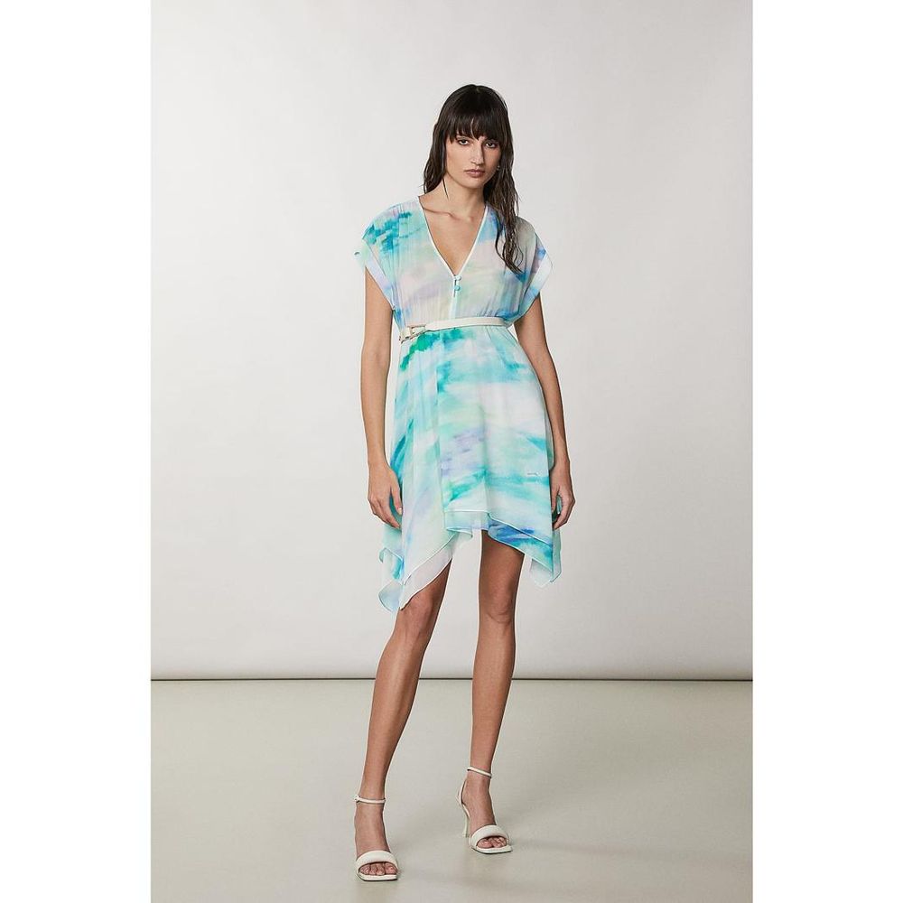 Patrizia Pepe Turquoise Polyester Casual Women's Dress