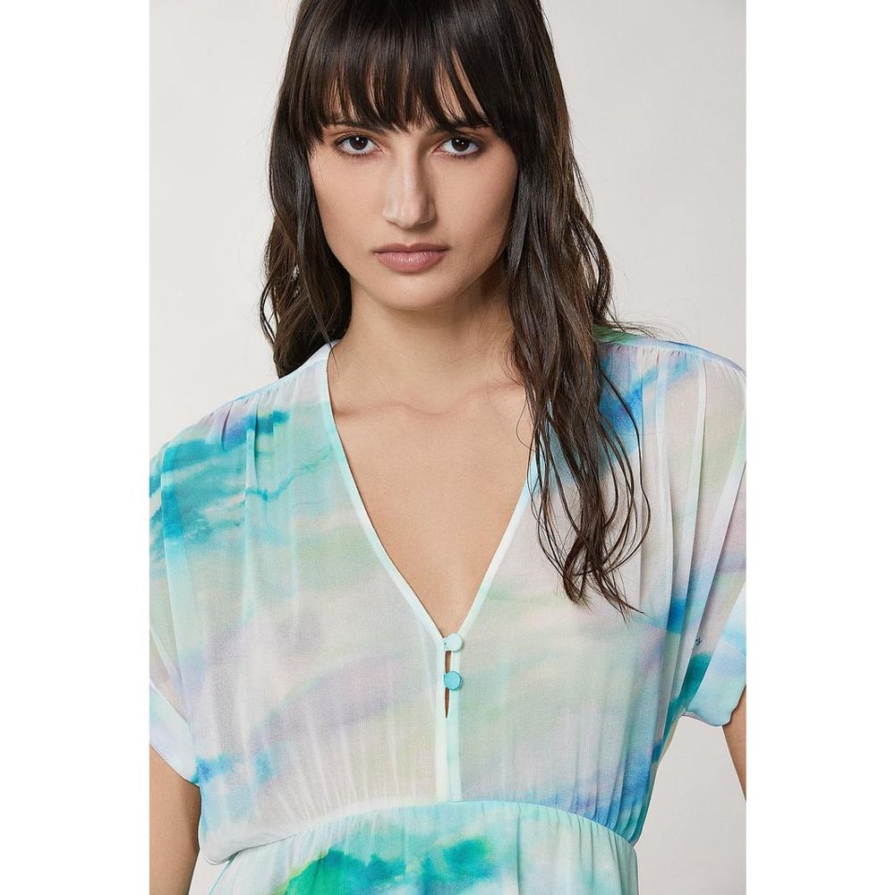 Patrizia Pepe Turquoise Polyester Casual Women's Dress