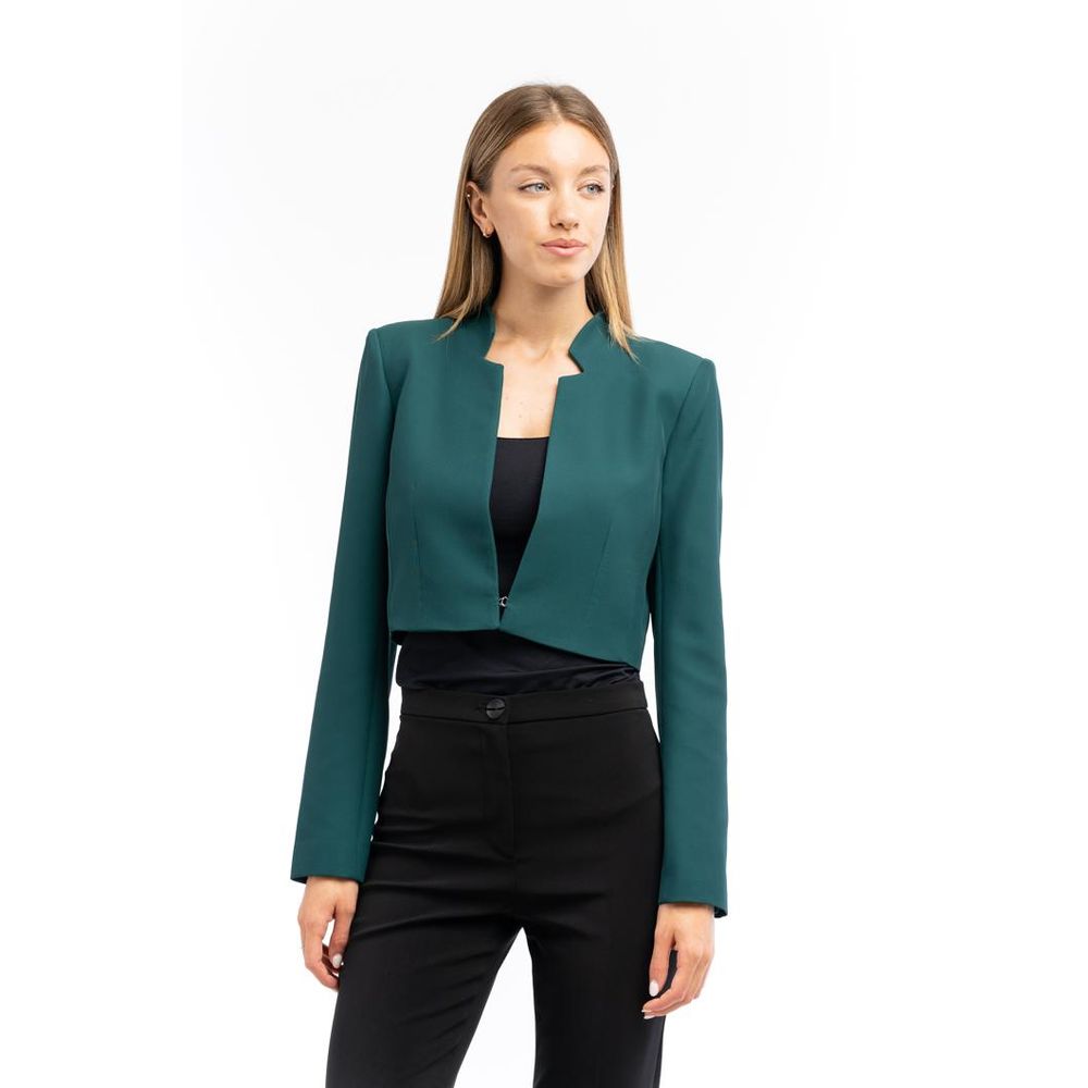 Patrizia Pepe Brown Polyester Women's Blazer
