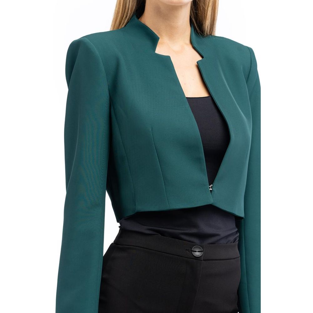 Patrizia Pepe Brown Polyester Women's Blazer