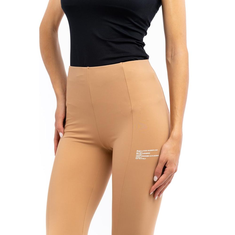 Patrizia Pepe Beige Nylon Women's Leggings