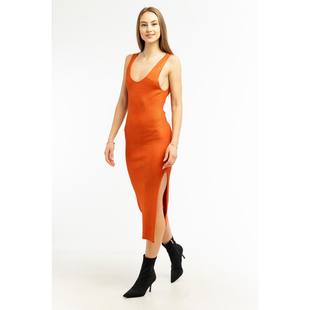 Patrizia Pepe Orange Viscose Casual Women's Dress