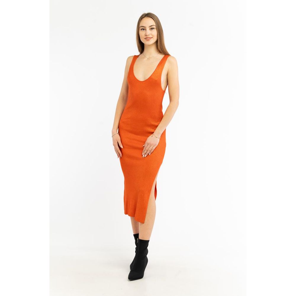 Patrizia Pepe Orange Viscose Casual Women's Dress