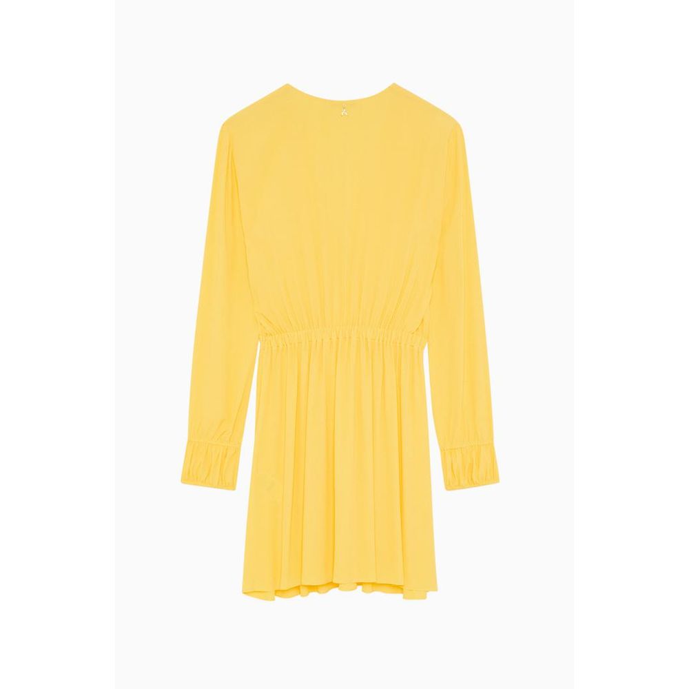 Patrizia Pepe Yellow Viscose Casual Women's Dress