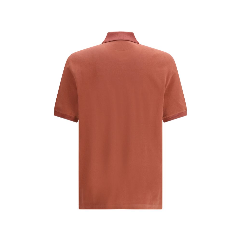 Brunello Cucinelli Red Cotton Men's Shirt