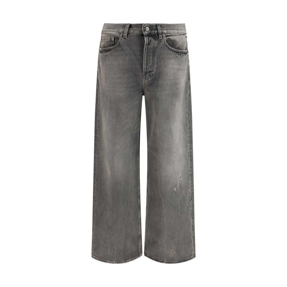 Golden Goose Gray Cotton Relaxed Fit Men's Jeans