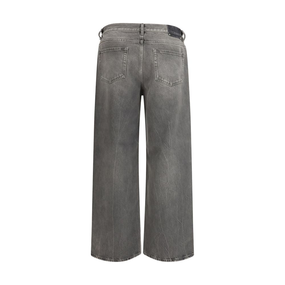 Golden Goose Gray Cotton Relaxed Fit Men's Jeans