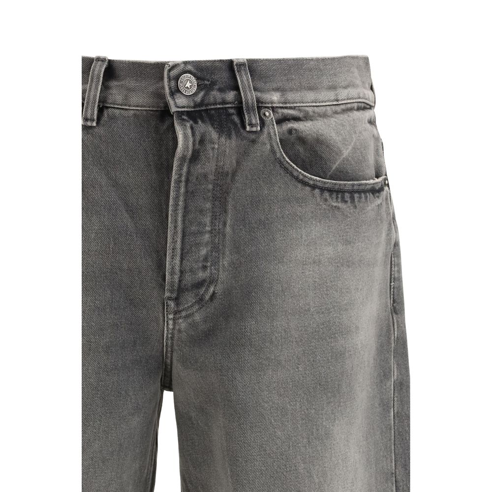 Golden Goose Gray Cotton Relaxed Fit Men's Jeans