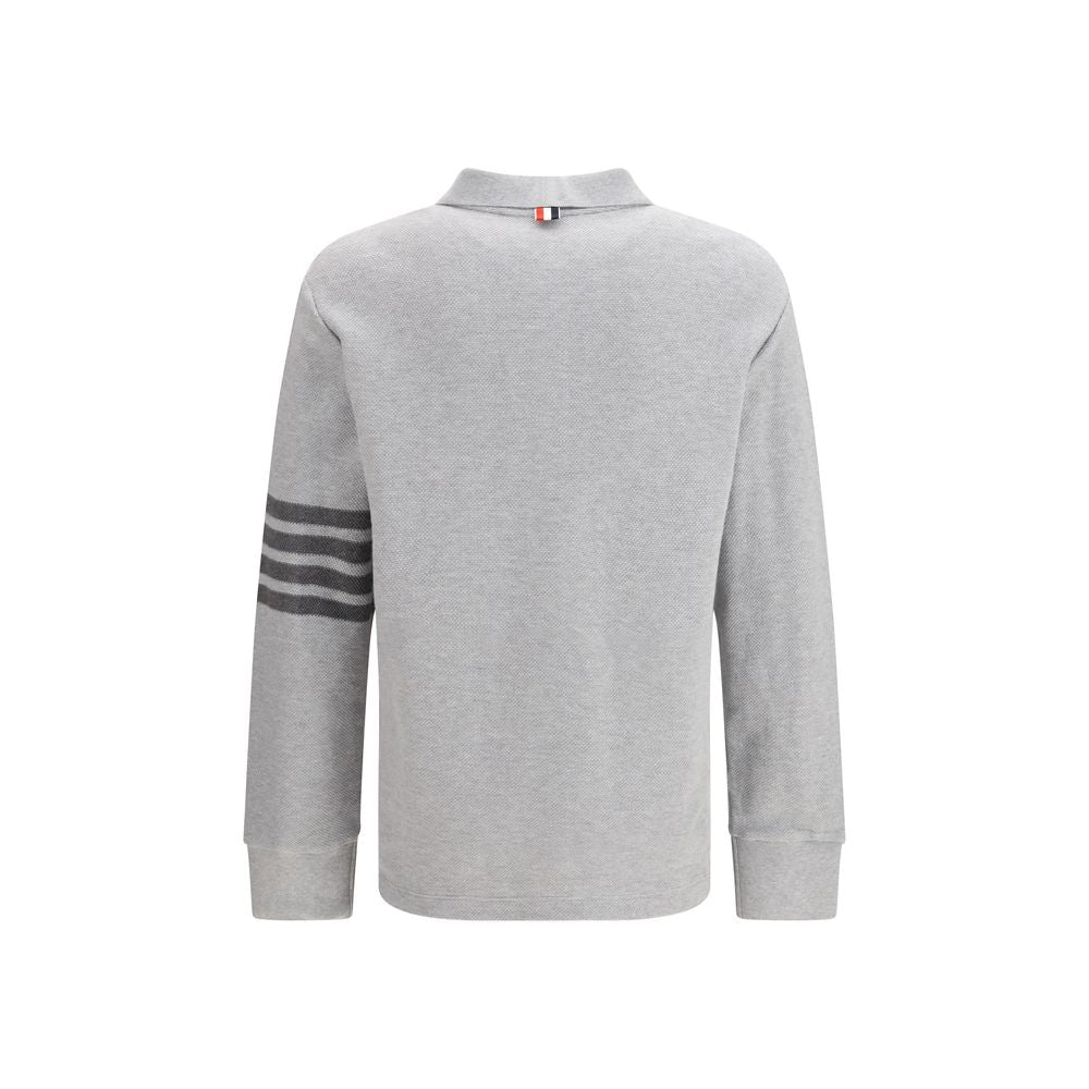 Thom Browne Gray Cotton Polo Men's Shirt