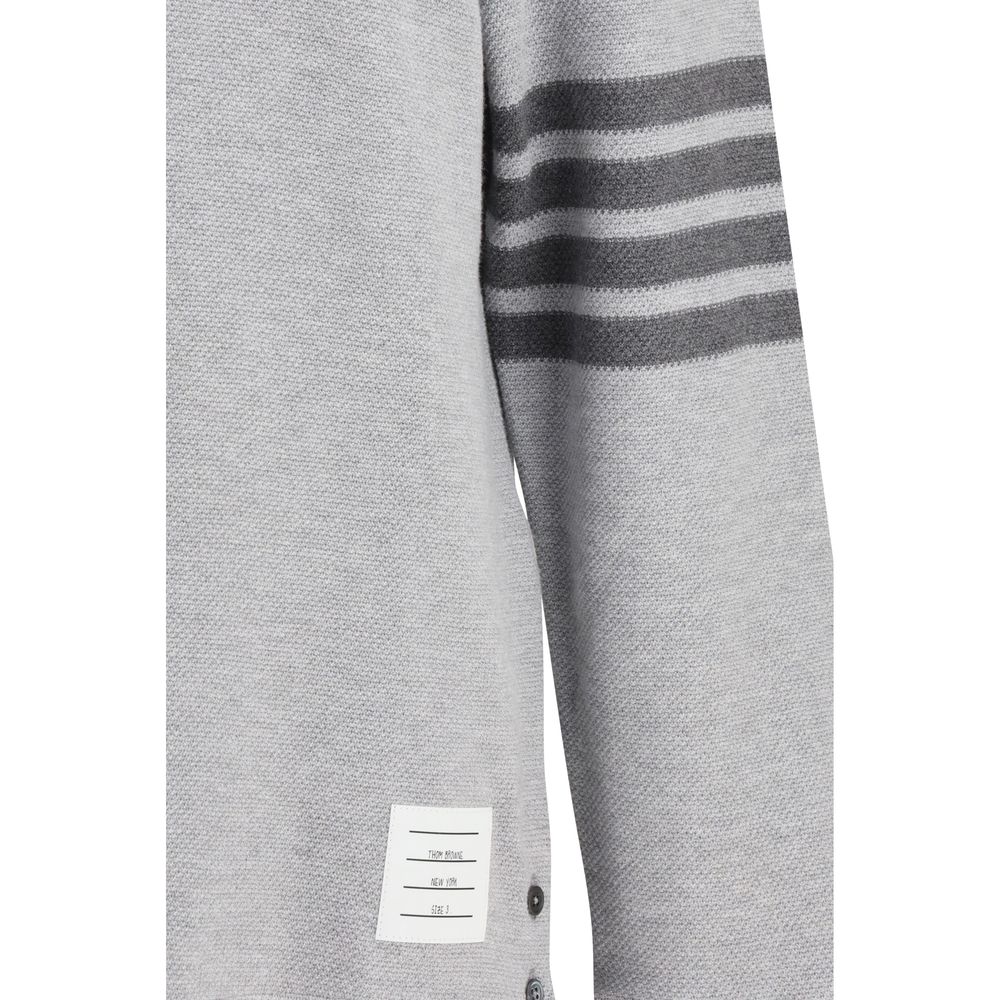 Thom Browne Gray Cotton Polo Men's Shirt
