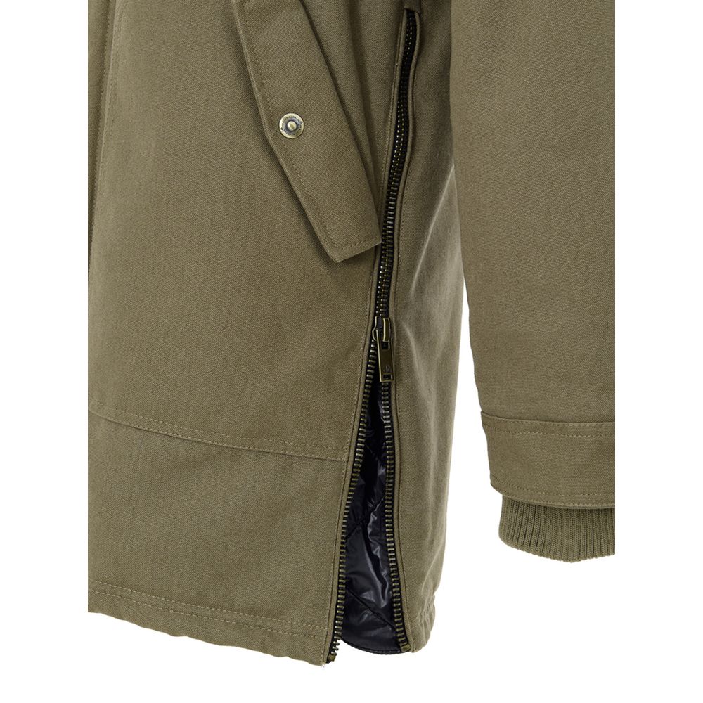 Moose Knuckles Green Cotton Men's Parka