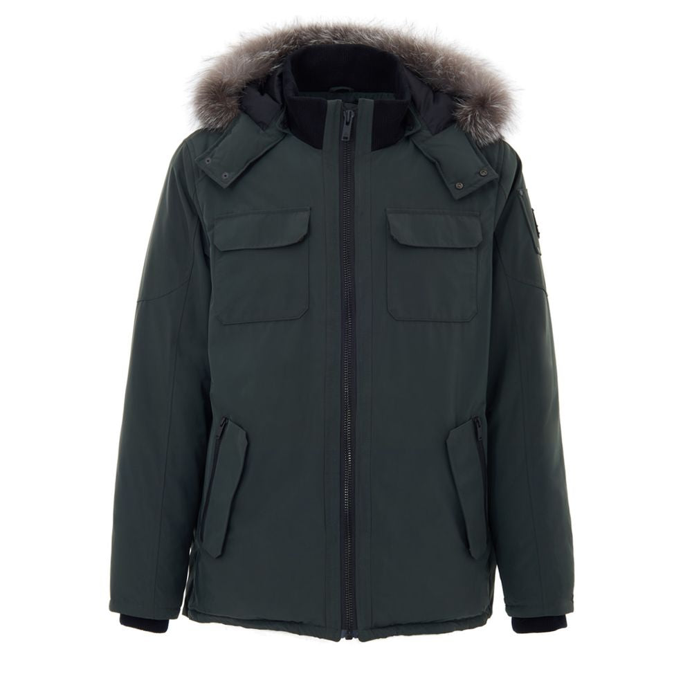 Moose Knuckles Green Nylon Men's Parka