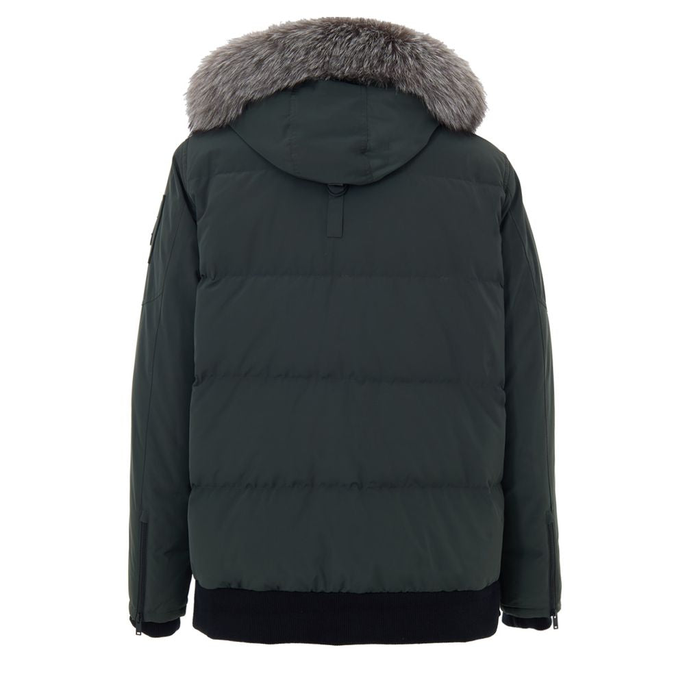 Moose Knuckles Green Nylon Men's Parka