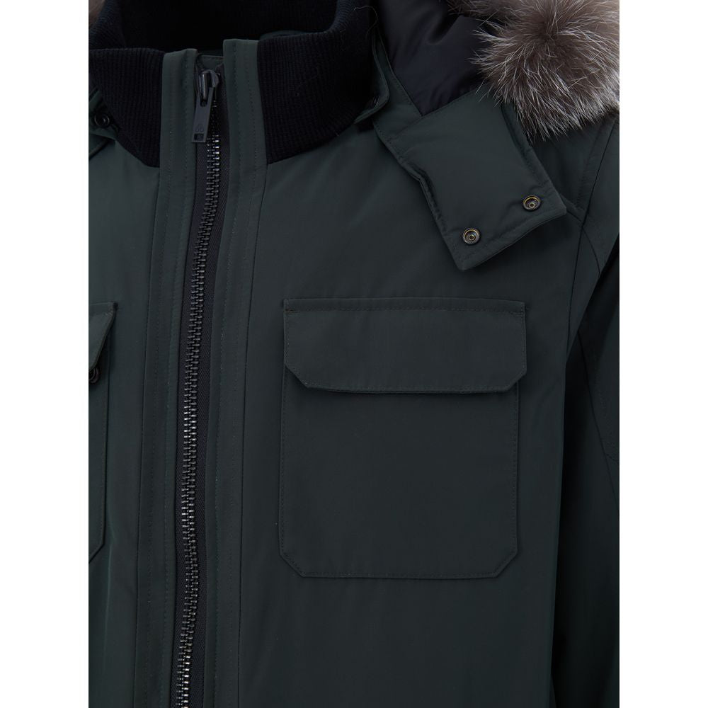 Moose Knuckles Green Nylon Men's Parka