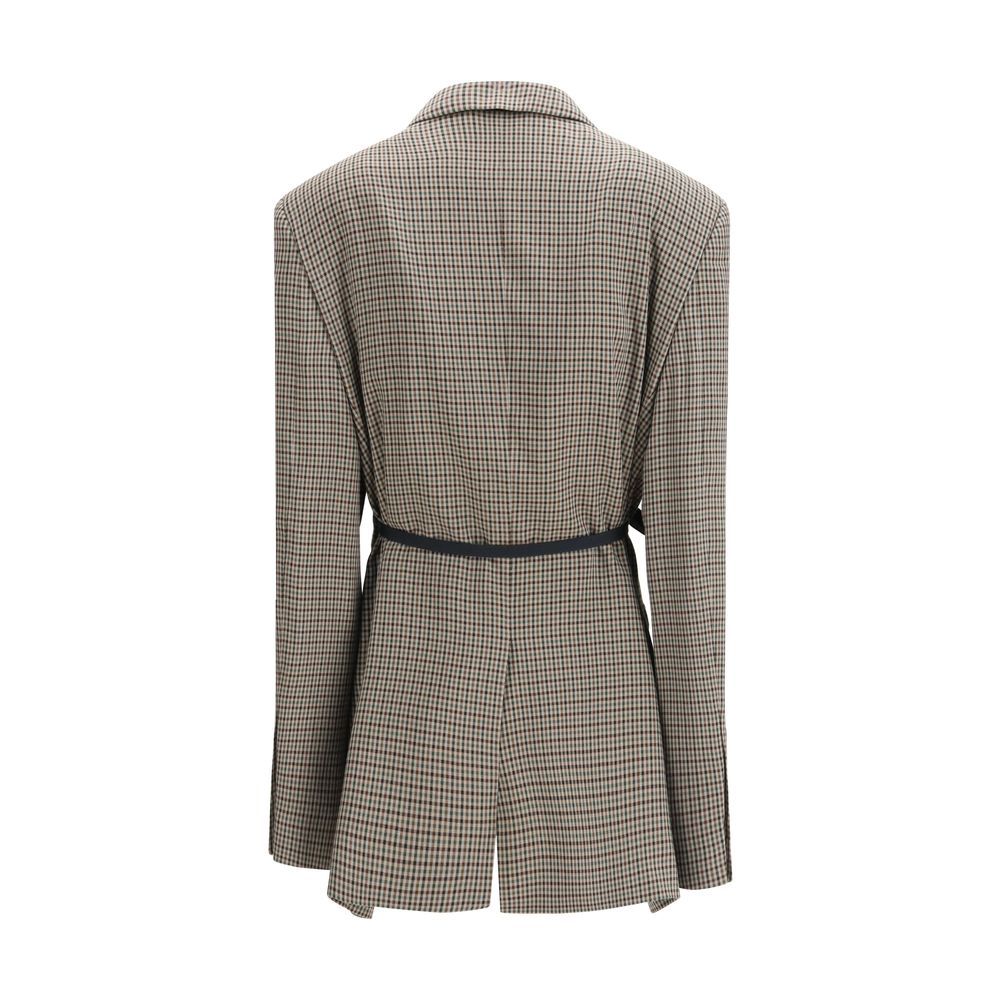 Balenciaga Multicolor Lyocell Women's Coat