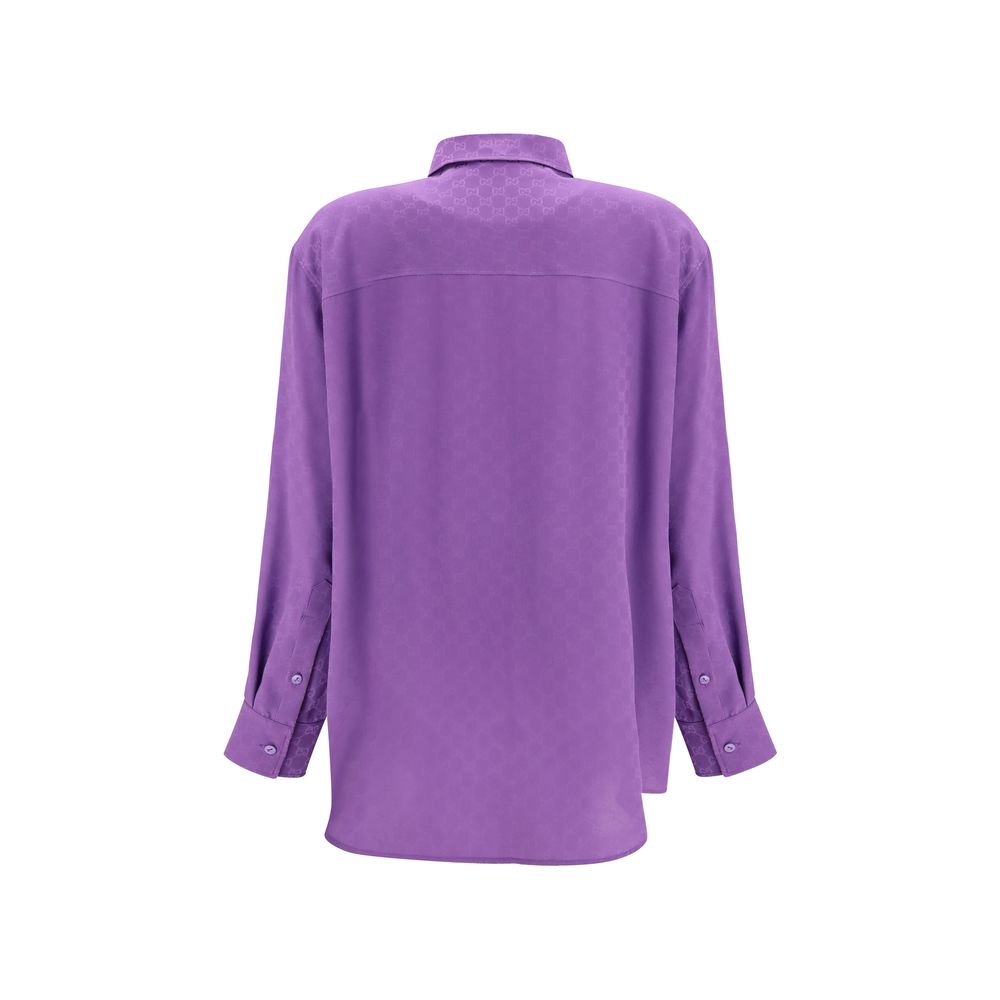 Gucci Purple Silk Women's Shirt