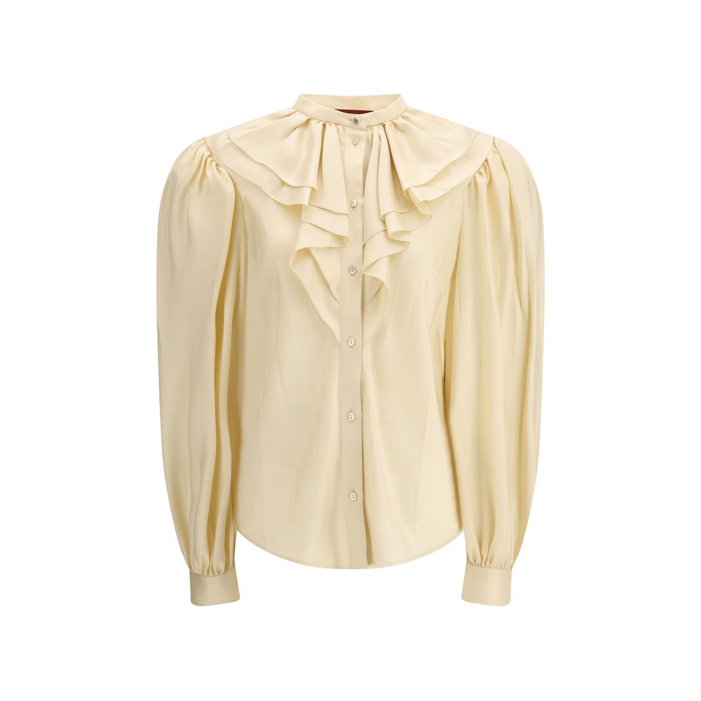Gucci Beige Silk Women's Shirt