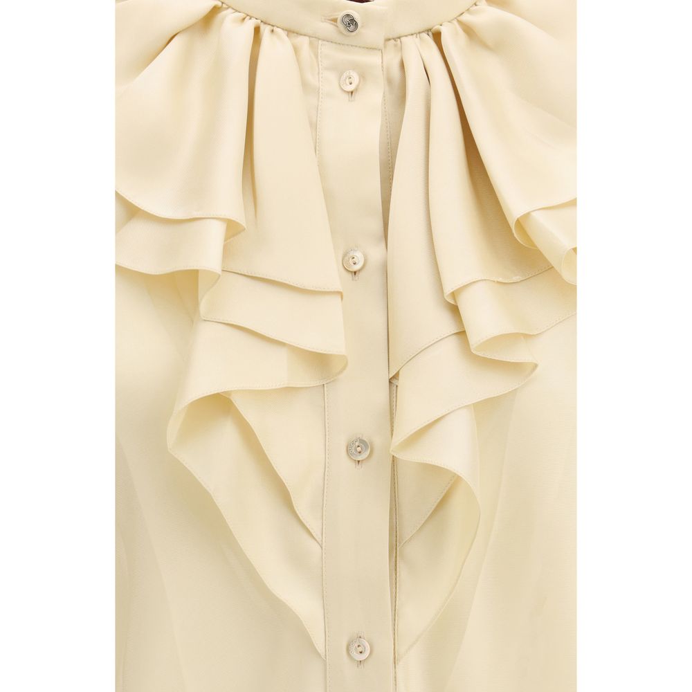 Gucci Beige Silk Women's Shirt