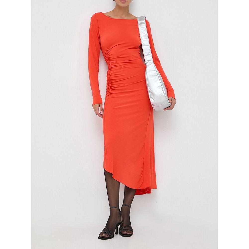 Patrizia Pepe Orange Acetate Casual Women's Dress