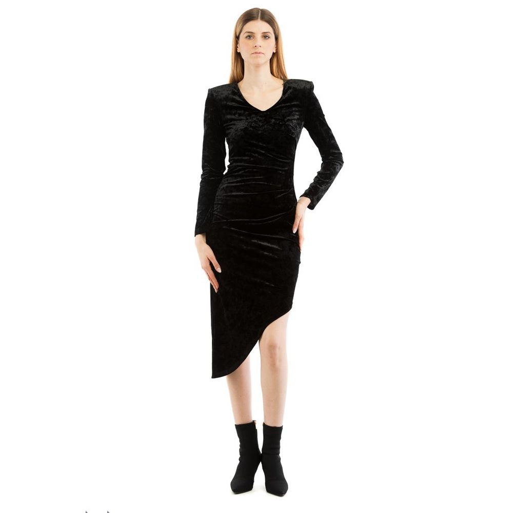 Patrizia Pepe Black Polyester Casual Women's Dress
