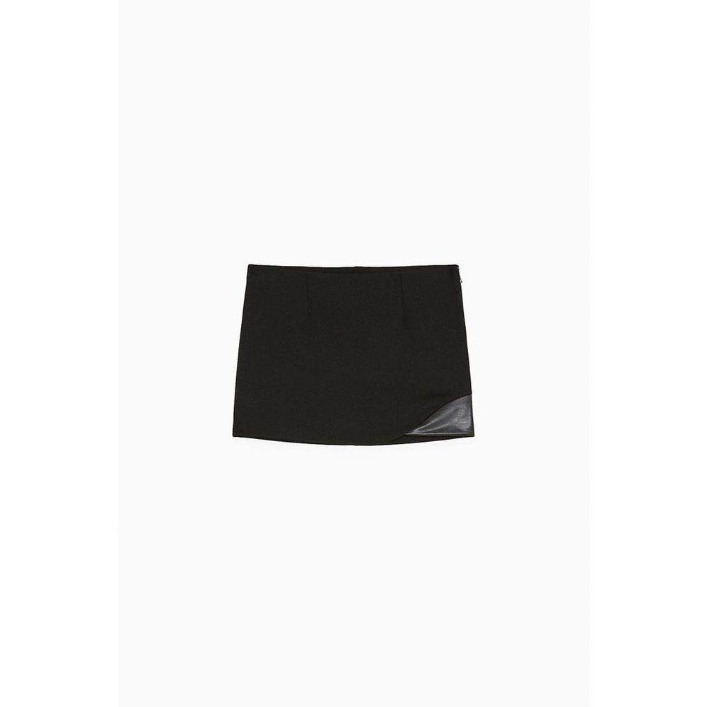 Patrizia Pepe Black Viscose Mini Women's Skirt