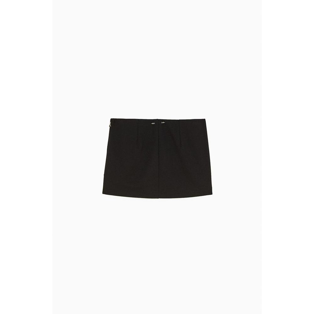 Patrizia Pepe Black Viscose Mini Women's Skirt