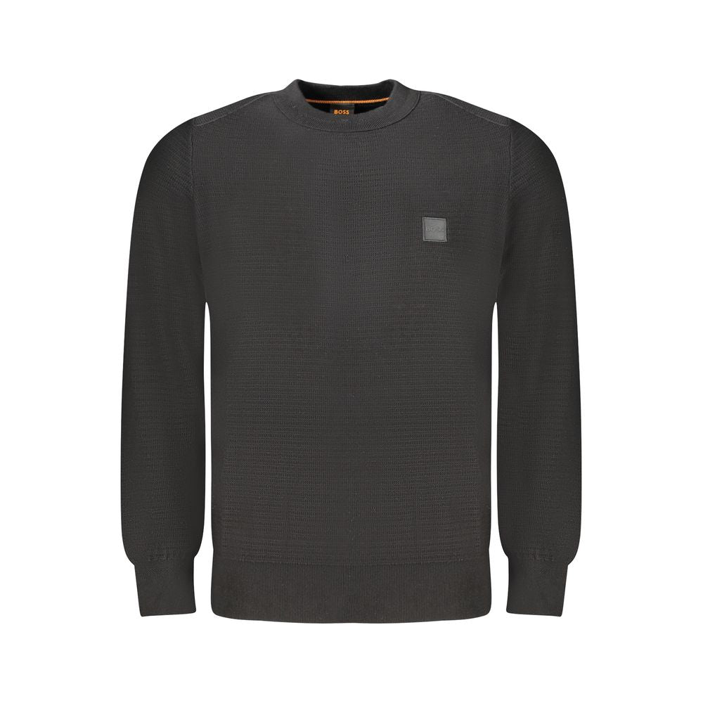 Hugo Boss Black Cotton Men Men's Sweater