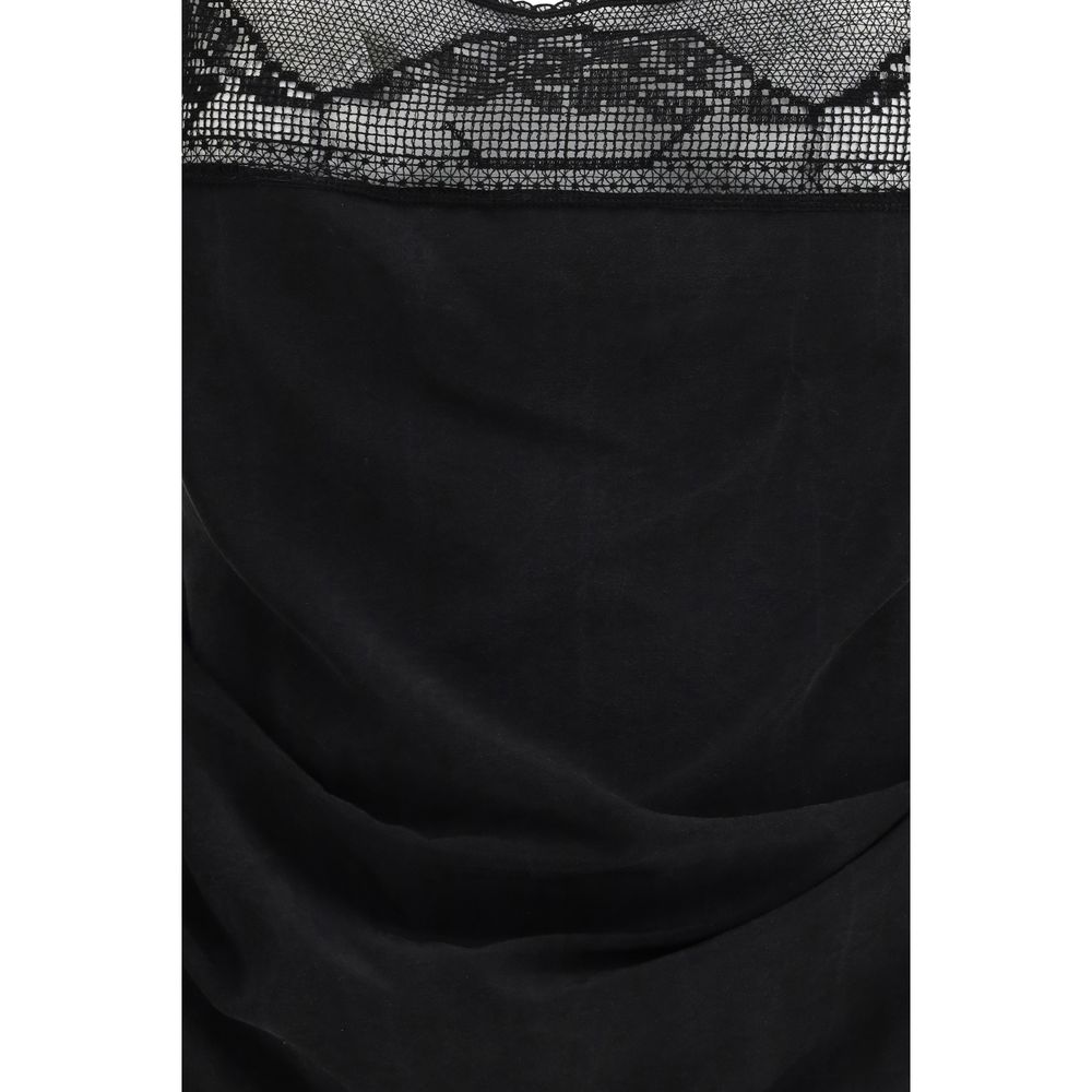 Magda Butrym Black Silk Women's Blouse
