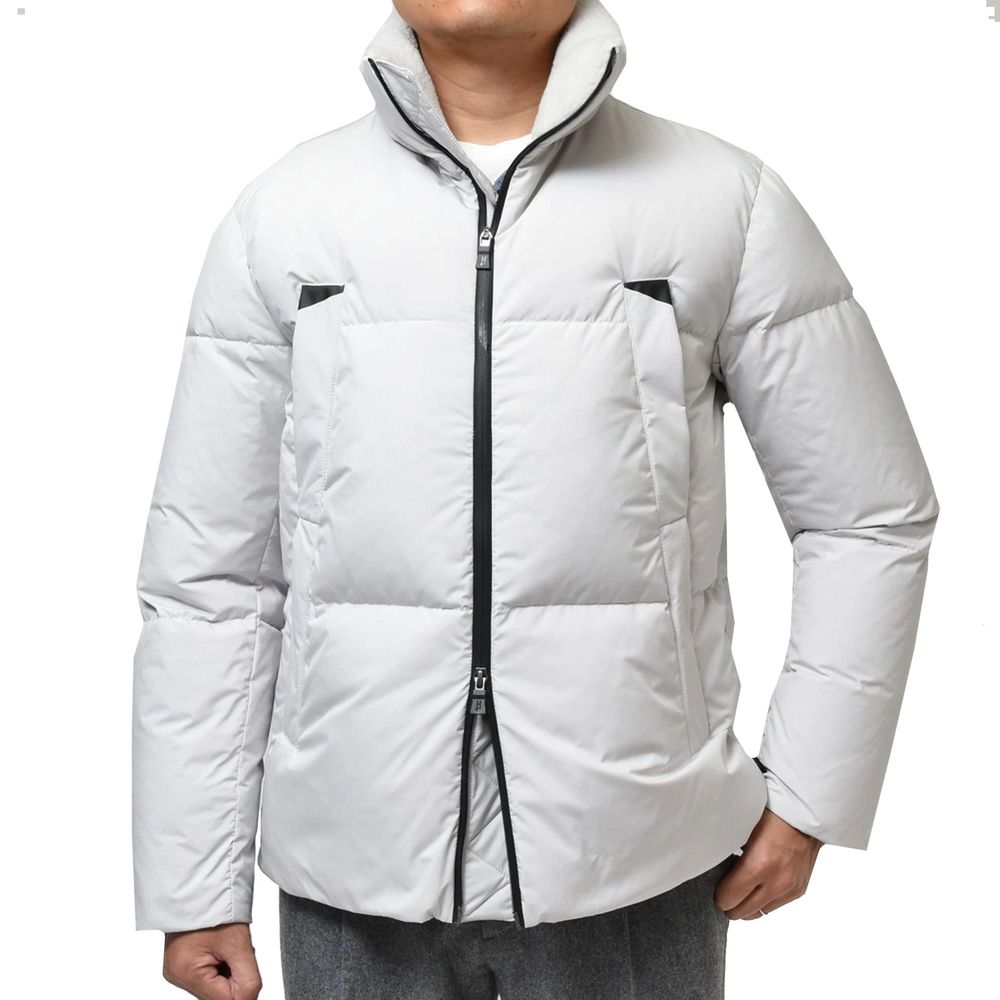 Herno Gray Polyester Shell Men's Jacket