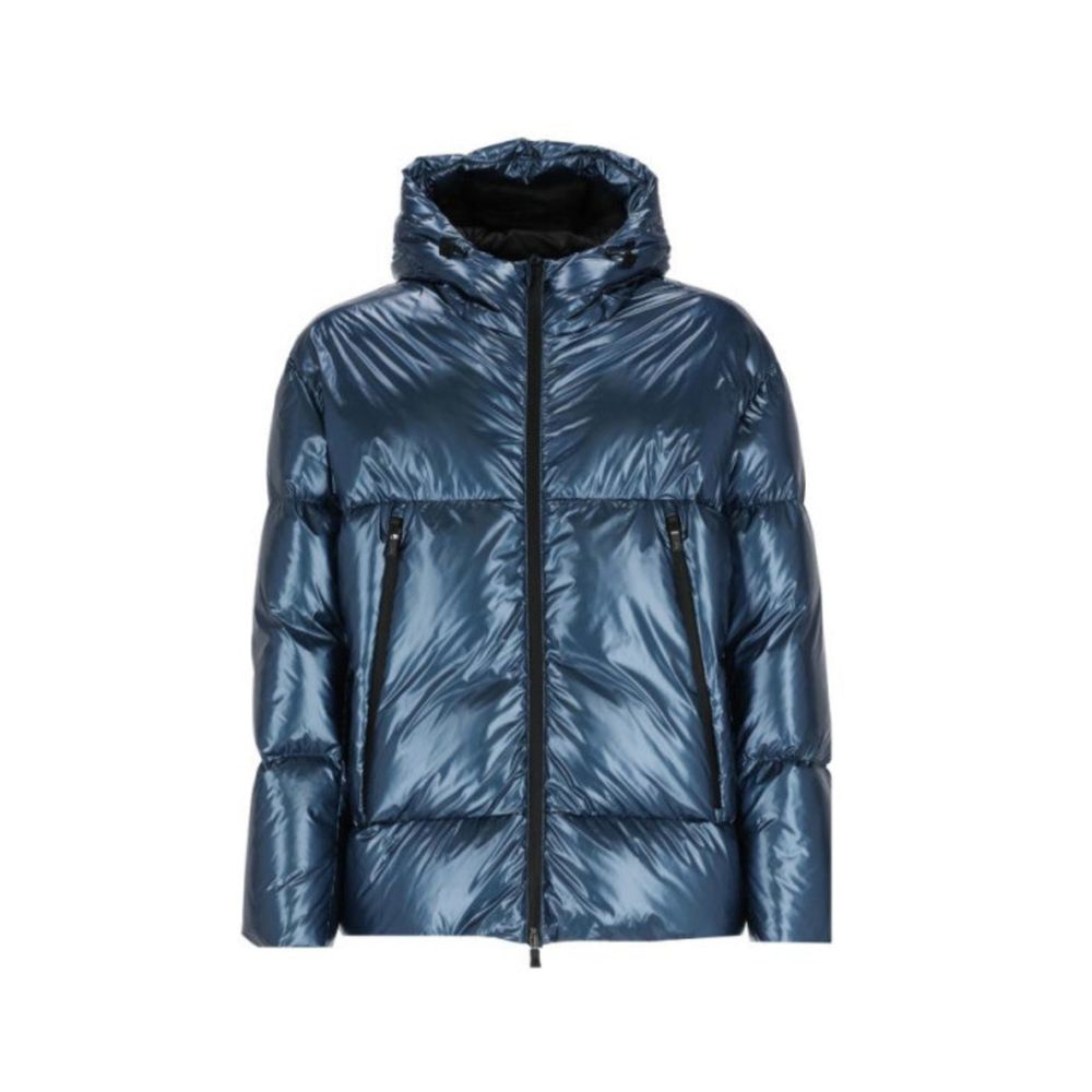 Herno Blue Polyamide Full-Length Men's Jacket