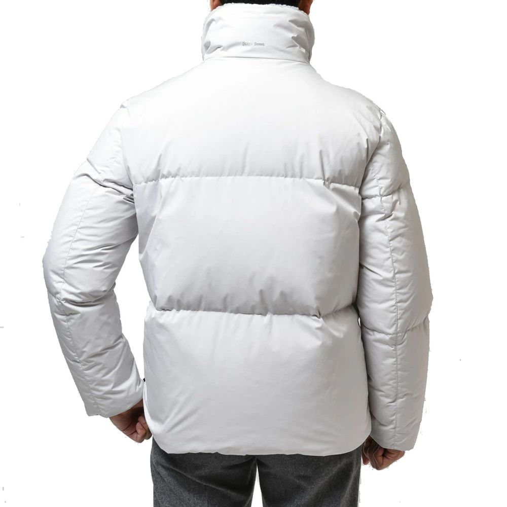 Herno Gray Polyester Shell Men's Jacket