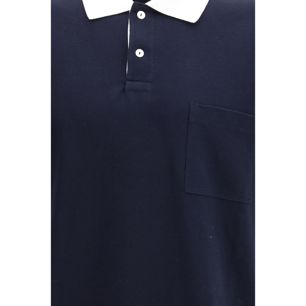 Gucci Blue Cotton Polo Men's Shirt