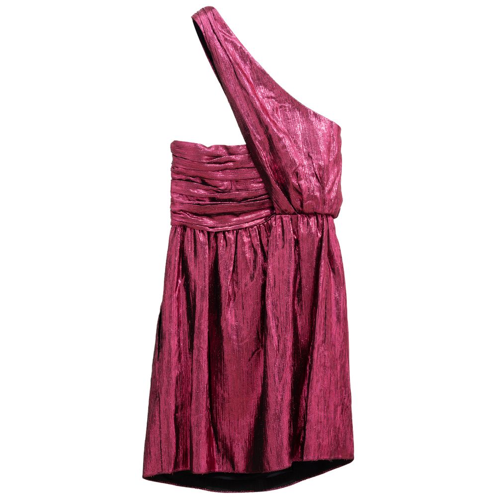 Saint Laurent Fuchsia Viscose Short Women's Dress