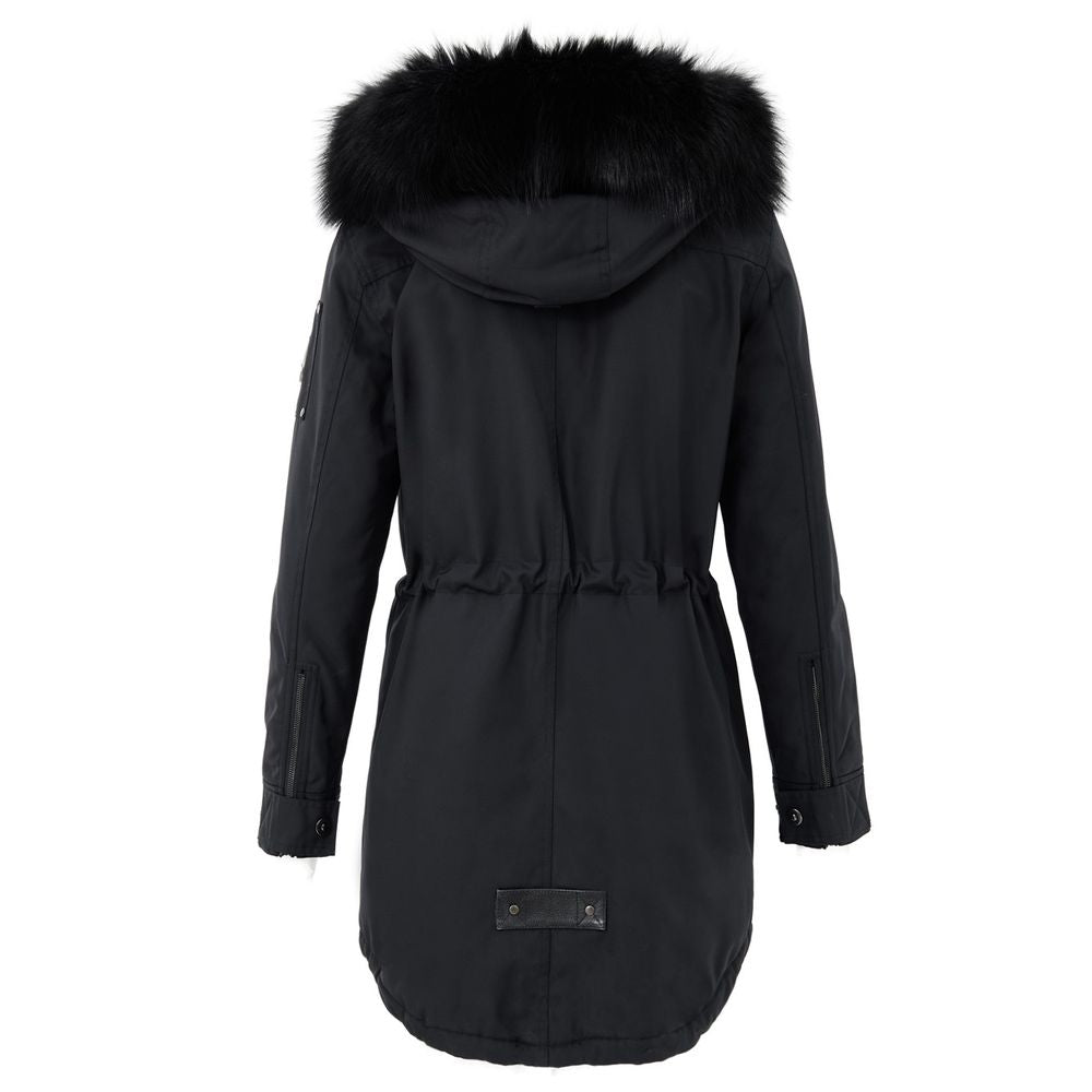 Moose Knuckles Black Cotton Women's Parka