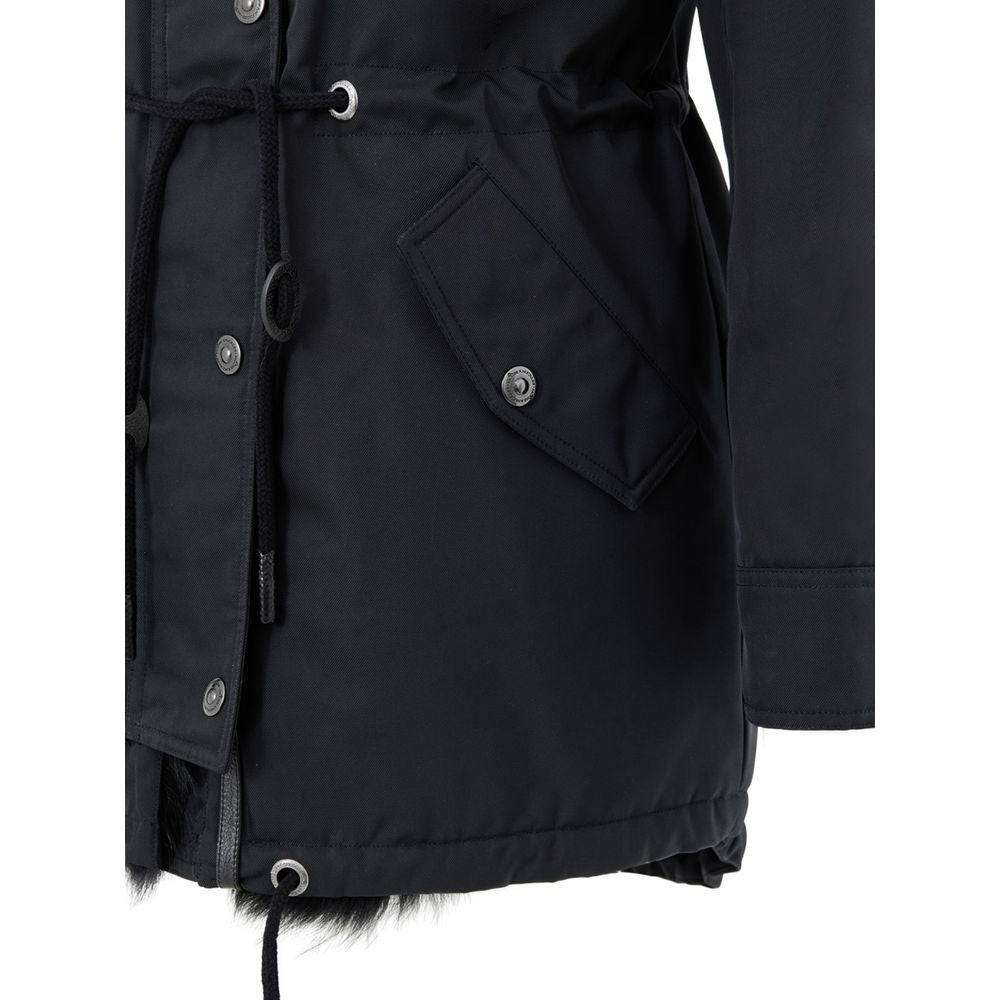 Moose Knuckles Black Cotton Women's Parka
