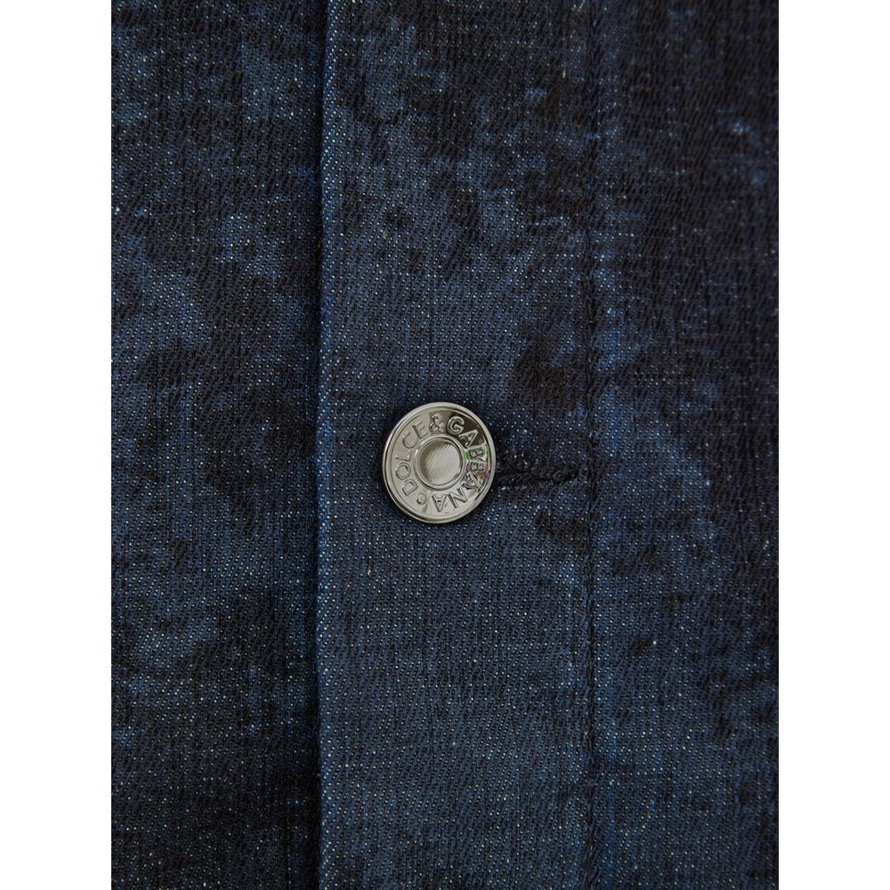 Dolce & Gabbana Gray Cotton Denim Men's Jacket