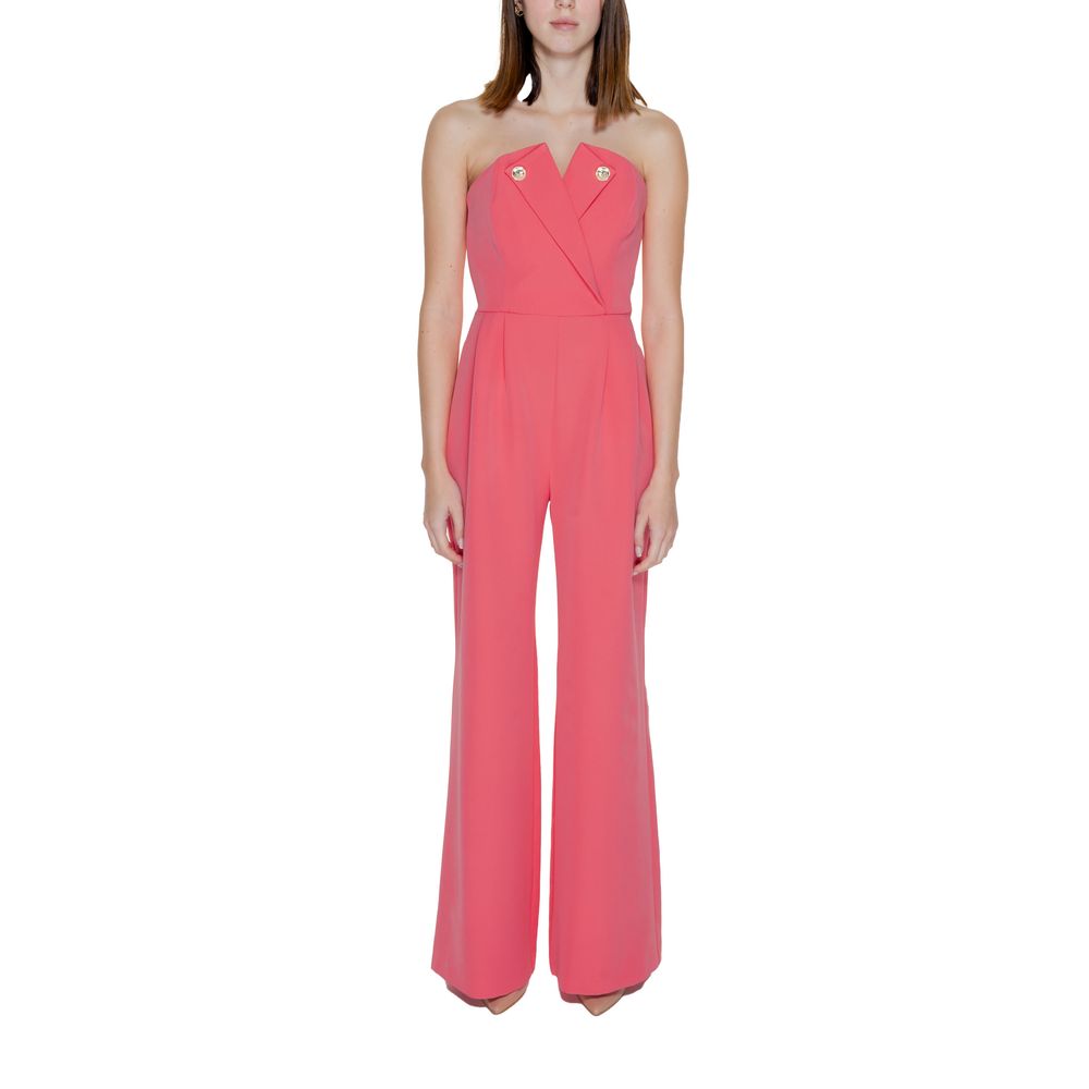 Silence Orange Polyester Women's Jumpsuit