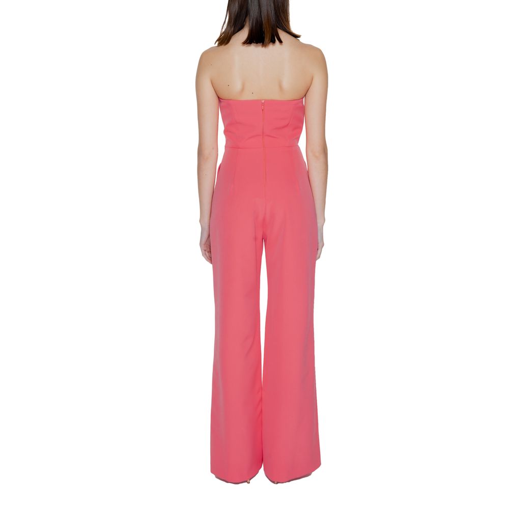 Silence Orange Polyester Women's Jumpsuit