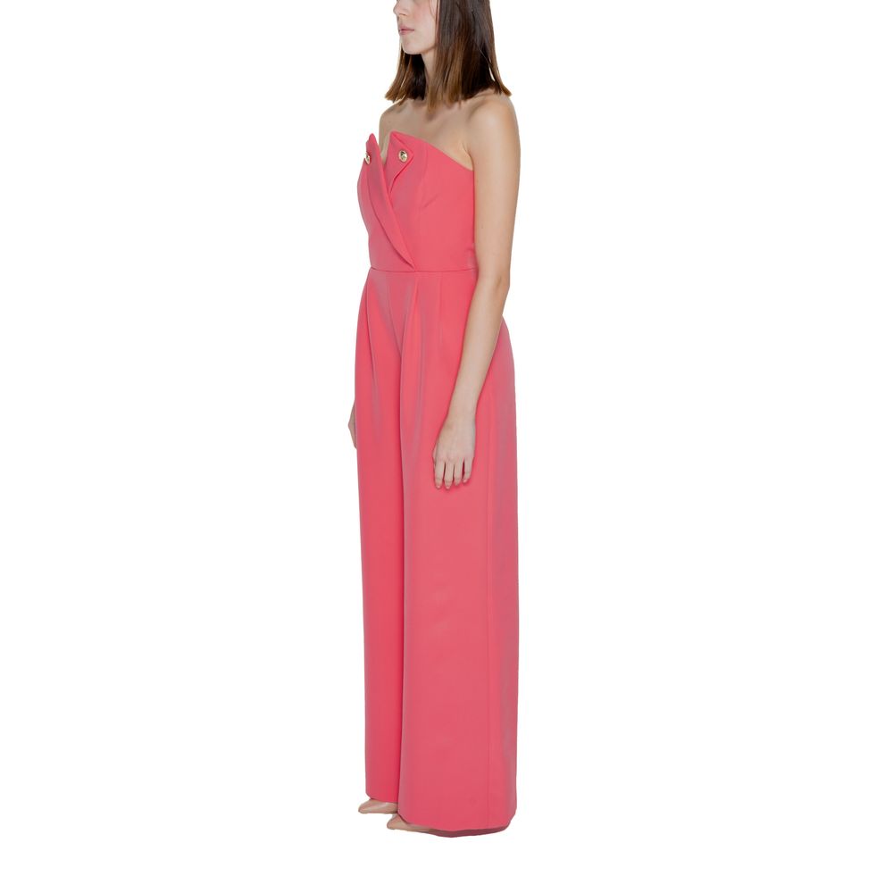 Silence Orange Polyester Women's Jumpsuit