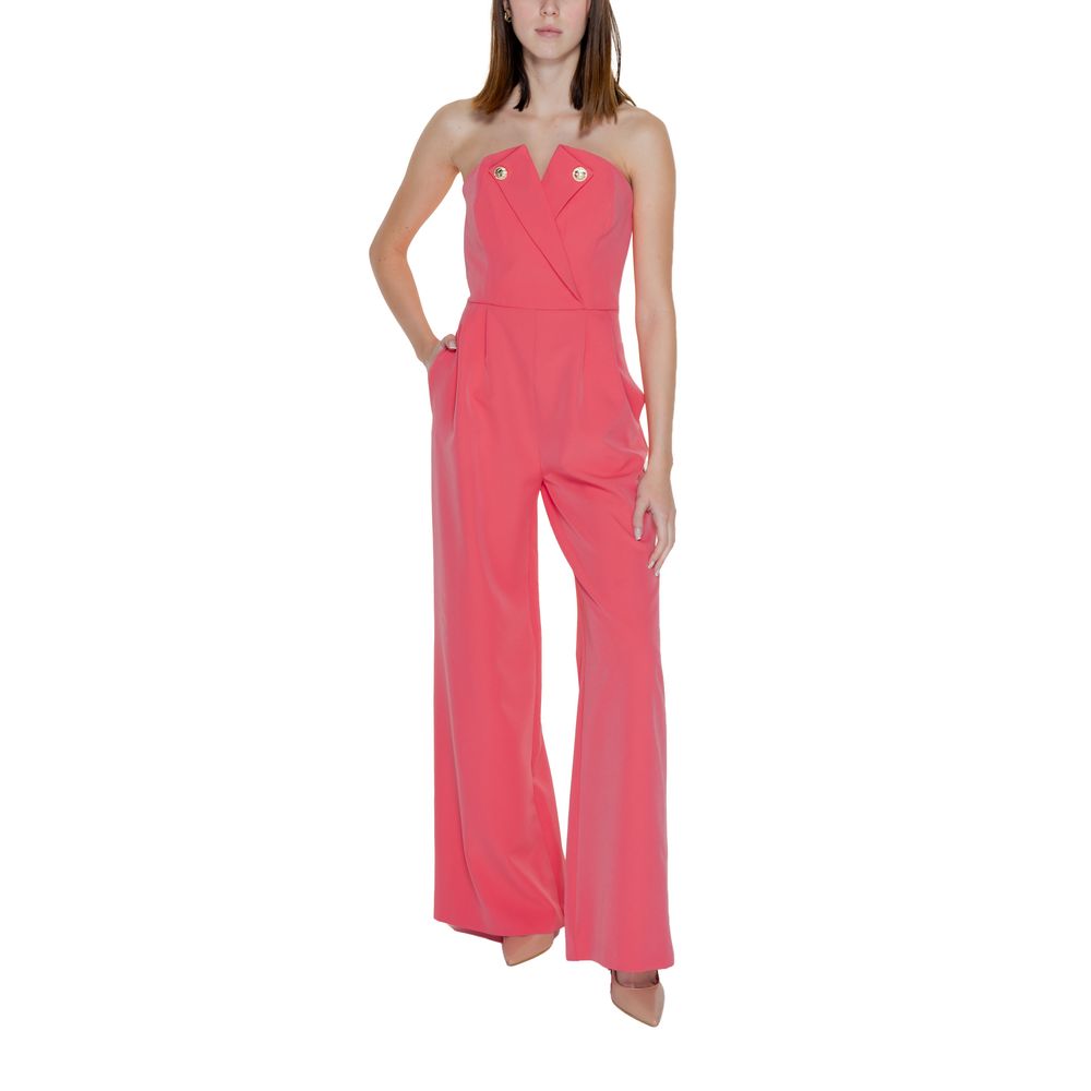 Silence Orange Polyester Women's Jumpsuit
